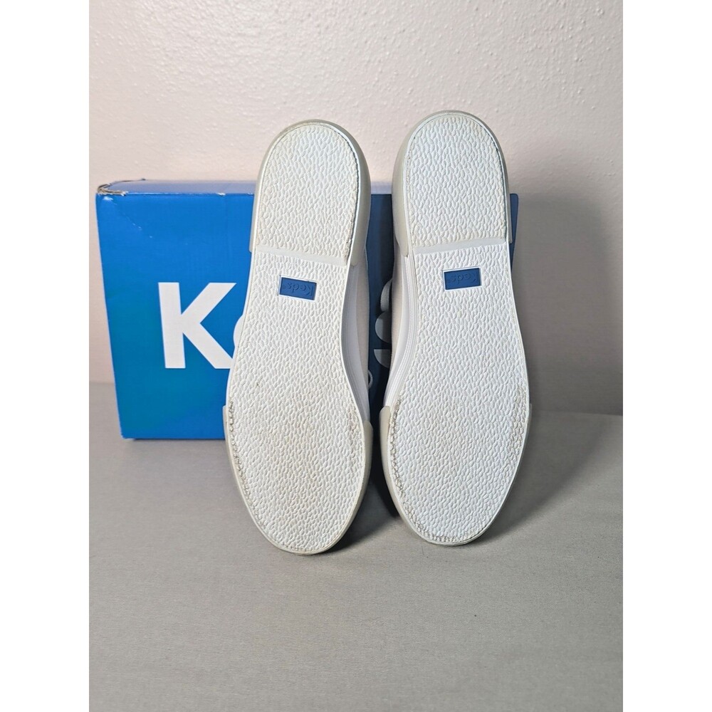 Keds Women's Triple Up Platform Sneakers - White & Gray Canvas Fashion Size 10 - Picture 10 of 12